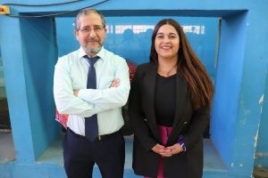 Director ejecutivo INH, Emilio Torres Valdebenito, junto a la delegada presidencial de Talagante, Stephanie Duarte Moreno.